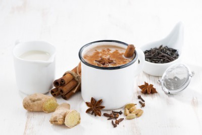 Masala tea and ingredients